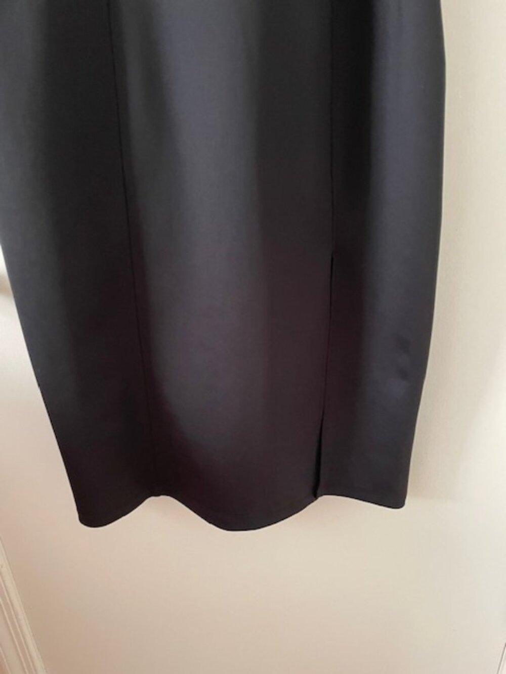 Square Neckline Midi Dress - OAK + FORT - Black - Size L - Picture 4 of 4